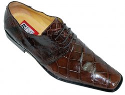 Mauri 531 Brown Genuine Alligator Shoes