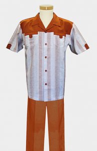 Steve Harvey Spice 2 Pc 100% Linen Outfit # 2804