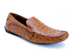 Mezlan "Jammy" 6879S Chestnut Genuine All-Over Ostrich Shoes