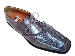 David Eden "Mansfield" Grey Genuine Crocodile/Eel Shoes