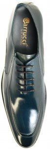 Carrucci Navy Genuine Leather Oxford Lace-up Shoes KS099-713.