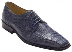 David X "Cuomo" Grey Genuine Crocodile / Lizard Shoes