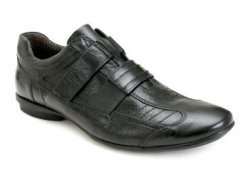 Bacco Bucci "Quentin" Black Genuine Leather Sport Shoes