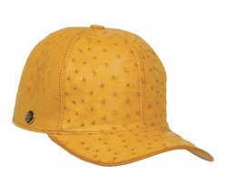 Los Altos Buttercup Genuine Ostrich Baseball Hat G010302