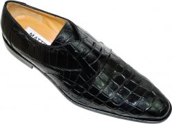 Matteo & Massimo "King" CH31 Black Genuine All-Over Alligator Shoes