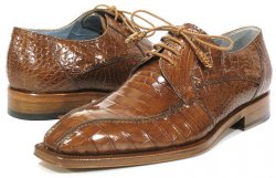 Mezlan "Cash" Camel All-Over Genuine Alligator Shoes