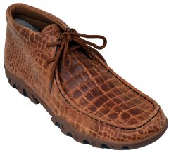 Ferrini 33722-29 Honey Genuine Crocodile Print Moccasins Boots.