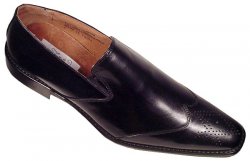 Fratelli Black Genuine Leather Shoes 8532-01