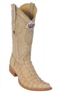 Los Altos Oryx All-Over Genuine Crocodile Tail 3X Toe Cowboy Boots 950111