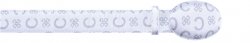 Los Altos "Design" White All-Over Genuine Quality Leather Belt