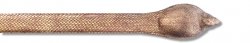 Los Altos Rustic Brown Genuine Cobra Belt w/Head C116505