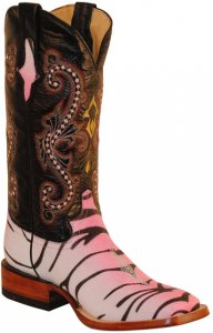 Ferrini Ladies 90593-20 Tiger Pink Stingray Print Boots