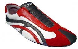 GBX Red/White/Gray Casual Leather Shoes