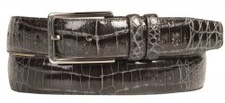 Mezlan AO8603 Grey Genuine Crocodile Belt.