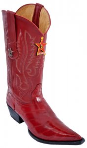 Los Altos Red Eel 3X Toe W / Cowboy Heel Boots 95V0812