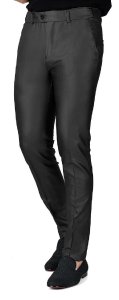 Barabas Metallic Black Slim Fit Pants CP95