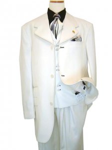 Stacy Adams "Signature" Cream with Black Stitching Vest/Suit