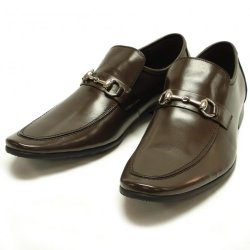 Encore By Fiesso Brown Genuine Leather Loafer Shoes FI6405