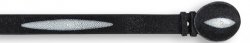 Los Altos Black All-Over Genuine Stingray Single Stone Cowboy Belt C111205