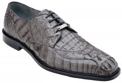 Belvedere "Chapo" Gray All-Over Genuine Exotic Hornback Crocodile Shoes 1465.