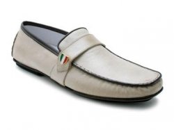 Bacco Bucci "1925-00" Bone Genuine Soft Supple Calfskin Loafers