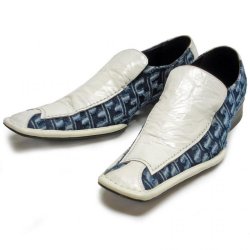Fiesso White Square Toe Genuine Leather Loafer Shoes FI6152