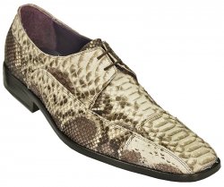 David X "Ponze" Natural Genuine All-Over Python Snake Skin Shoes