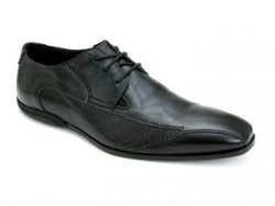 Bacco Bucci "Timonen" Black Genuine Soft & Supple Italian Nappa Calfskin Shoes