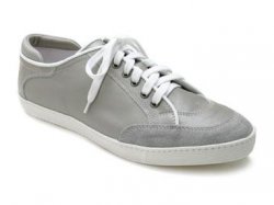 Bacco Bucci "2136-00" Grey Genuine Italian Calfskin Sneakers