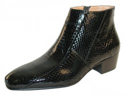 Giorgio Brutini "Tuscon" Black Genuine Snakeskin Boots 155491