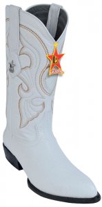 Los Altos White Genuine All-Over Lizard J-Toe Cowboy Boots 990628
