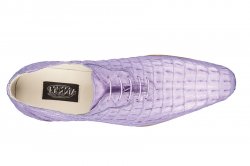 Fennix Italy 3253 Lavender All-Over Genuine Hornback Crocodile Shoes