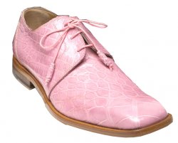 Mauri "Bartolomco" 53141/1 Berry Genuine All Over Alligator Dress Shoes
