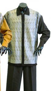 Silversilk Oak Button Front 2 PC Knitted Silk Blend Outfit #7626