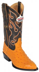 Los Altos Buttercup All-Over Ostrich J - Toe Print Cowboy Boots 3990302