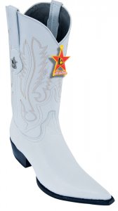Los Altos White Python 3X Toe W / Cowboy Heel Boots 95V8328