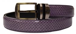 Serpi Lavender Genuine Snake Skin Belt S/30