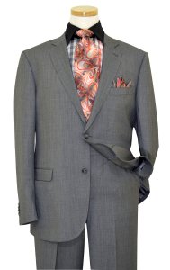 Elements by Zanetti Medium Grey Super 110's Wool Suit 1012