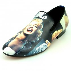 Fiesso Marilyn Print Genuine Leather Loafer F17336
