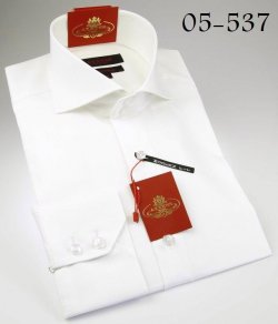 Axxess White Italian Cotton Dress Shirt 05-537