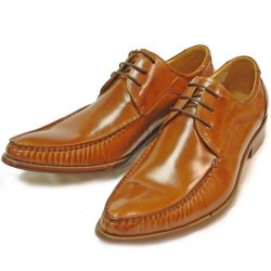 Encore By Fiesso Cognac Genuine Leather Shoes FI3019