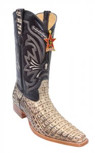 Los Altos Brown Oryx All-Over Genuine Smooth Crocodile Square Toe Cowboy Boots 711739