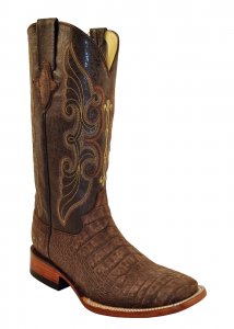 Ferrini 40793-41 Taupe Suede / Alligator Belly Print Boots
