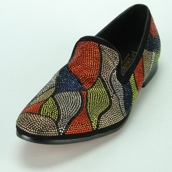 Fiesso Multi Color Genuine Leather Loafer Shoes FI7068.