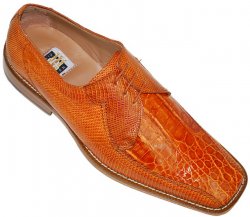 David Eden "Savior" Caramel Genuine Crocodile/Lizard Shoes