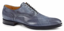 Mauri "Marcello" 1086 Light Grey Genuine Calfskin Hand Painted Shoes.