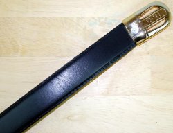 Classico Italiano Navy Blue Leather Belt