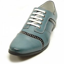 Encore By Fiesso Blue Genuine Leather Shoes FI3081