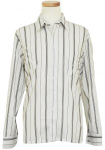 Waynescott White With Purple Strips Dress Shirt 45917