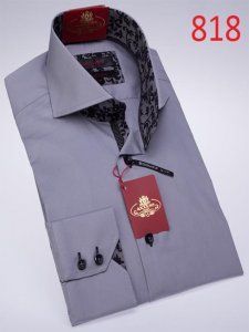 Axxess Lavender Cotton Modern Fit Dress Shirt 818